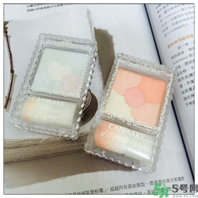 canmake花瓣腮紅色號(hào)對(duì)比圖？canmake五色花瓣腮紅試色