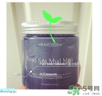 pure body naturals死海泥面膜怎么樣？