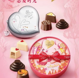 godiva2017情人節(jié)巧克力多少錢？sanrio和?歌帝梵合作情人節(jié)巧克力