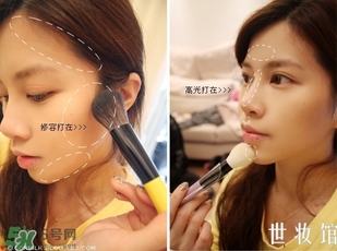 sleek修容粉怎么用？sleek修容粉使用方法
