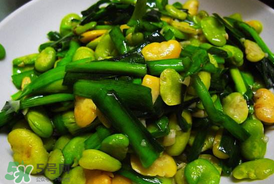 蠶豆和韭菜能一起吃嗎？韭菜炒蠶豆的做法