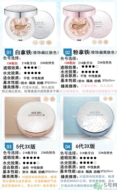 age20s粉底好還是赫拉氣墊好？