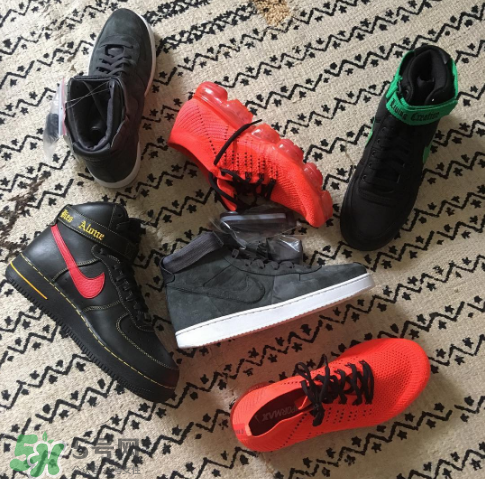 vlone與nike air force 1high聯(lián)名款運動鞋配色有哪幾種？