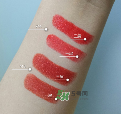 dior740和744哪個好看？迪奧740和744試色對比