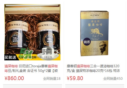 貓屎咖啡多少錢一杯？貓屎咖啡多少錢一斤