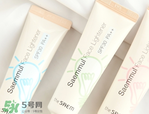 the saem得鮮燈泡隔離霜怎么樣？三種顏色適合不同膚色