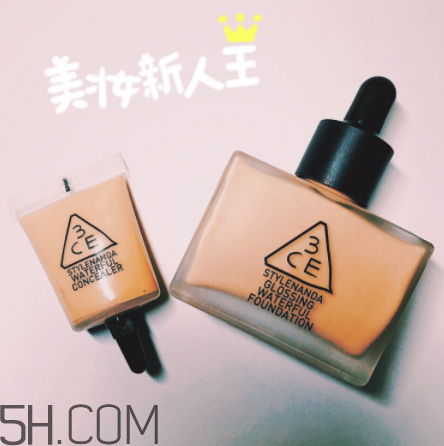 3ce超水潤粉底液好用嗎？3ce粉底液和遮瑕液使用感