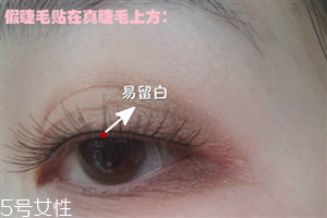 假睫毛是貼在上面還是下面？貼假睫毛的常見錯誤