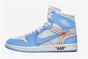 off white聯名air jordan 1北卡藍配色發(fā)售時間_多少錢？