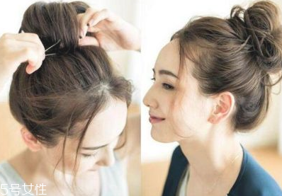 發(fā)量少簡(jiǎn)單隨意丸子頭教程 發(fā)量少也能hold住的丸子頭