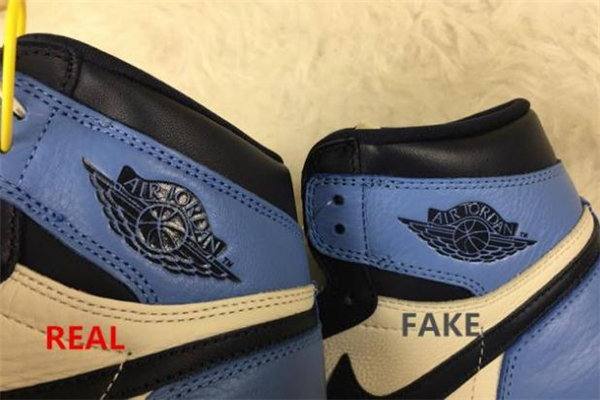 aj1黑曜石北卡藍(lán)真假對比 aj1北卡藍(lán)黑曜石真假鑒定