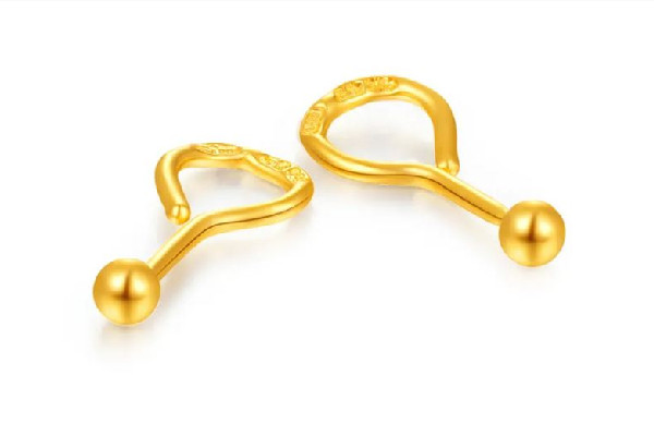 黃金耳釘買(mǎi)什么款式的好看 黃金耳釘買(mǎi)直針的好還是彎針的好