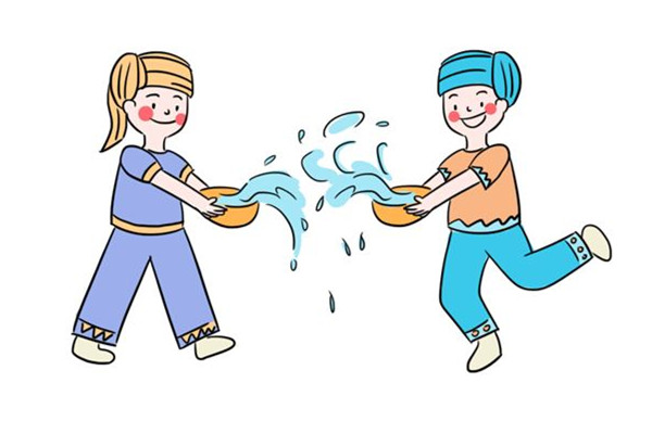 潑水節(jié)男子戴頭盔拿水槍進銀行火拼 潑水節(jié)是哪個地方的習俗