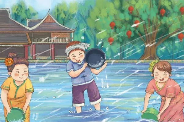 潑水節(jié)男子戴頭盔拿水槍進銀行火拼 潑水節(jié)是哪個地方的習(xí)俗